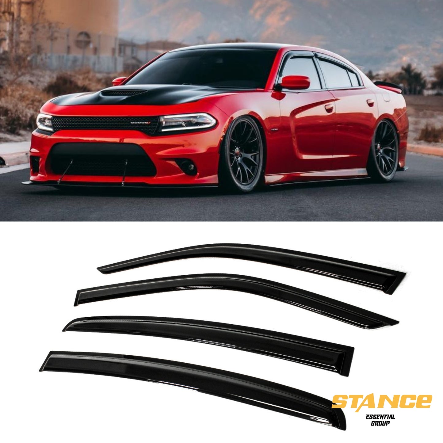 GT Style Window Visor Rain Guard [CHARGER 2011-2024]